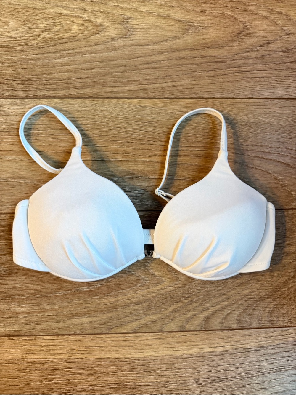 Vintage Venus Classic White Padded Women's Swim Top Adjustable- C Cup